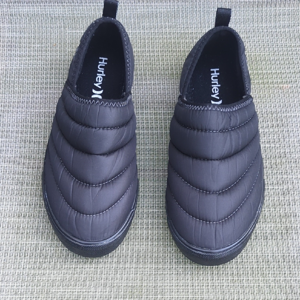 Hurley Black Padded Slip-On Shoes